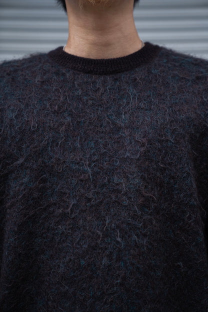 KID MOHAIR MIX JACQUARD KNIT LS(ST.1305)