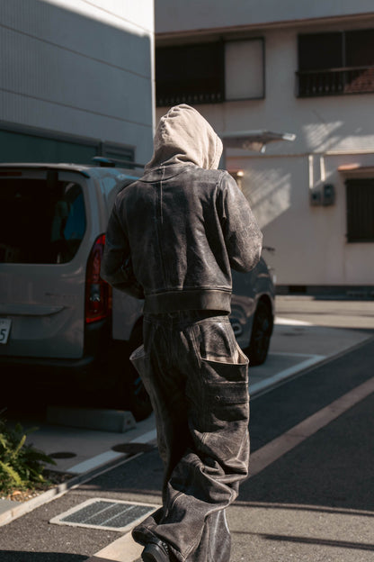 CRACKING COATED RIDERS PARKA .15