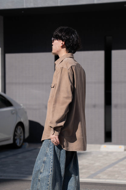 sheep suede light shirt