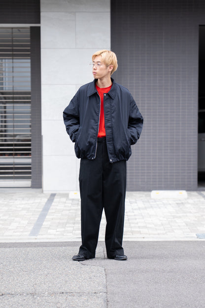 WIDE SQUARE ZIP UP DOWN JACKET