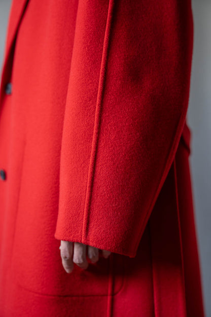 W/CA DOUBLE FACE NOTCH LAPEL COAT(ST.1544)