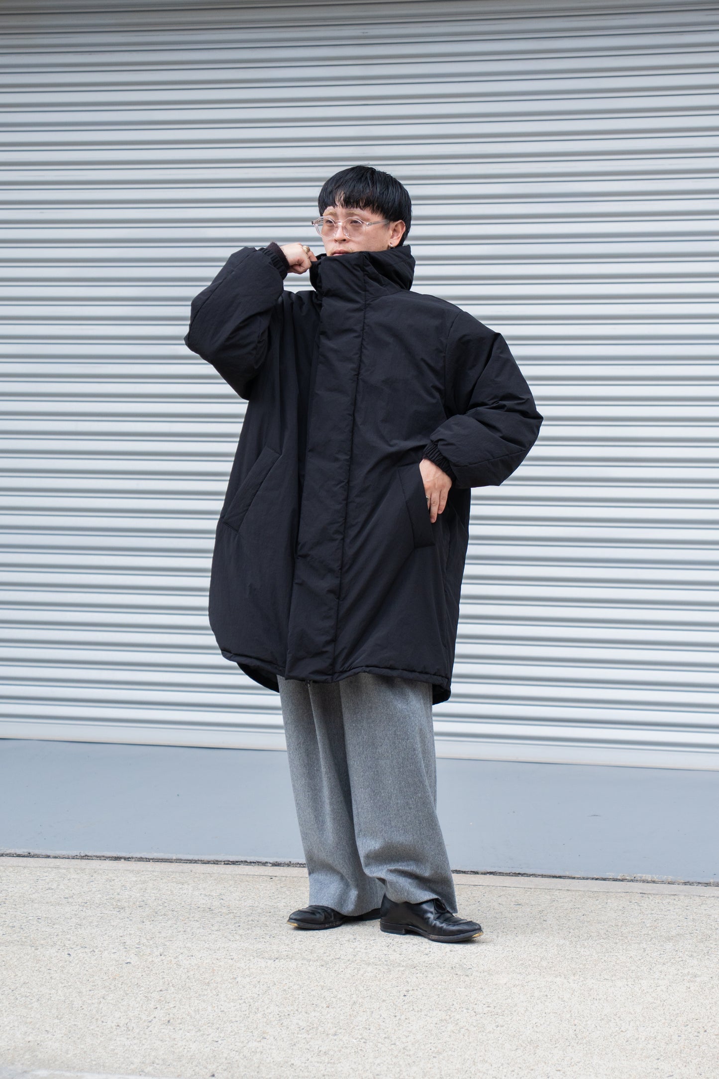 OVERSIZED PADDED HOODY COAT(ST.1214)