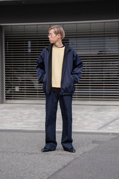 SILK-BACK STAND COLLAR ZIP JACKET(ST.1378)