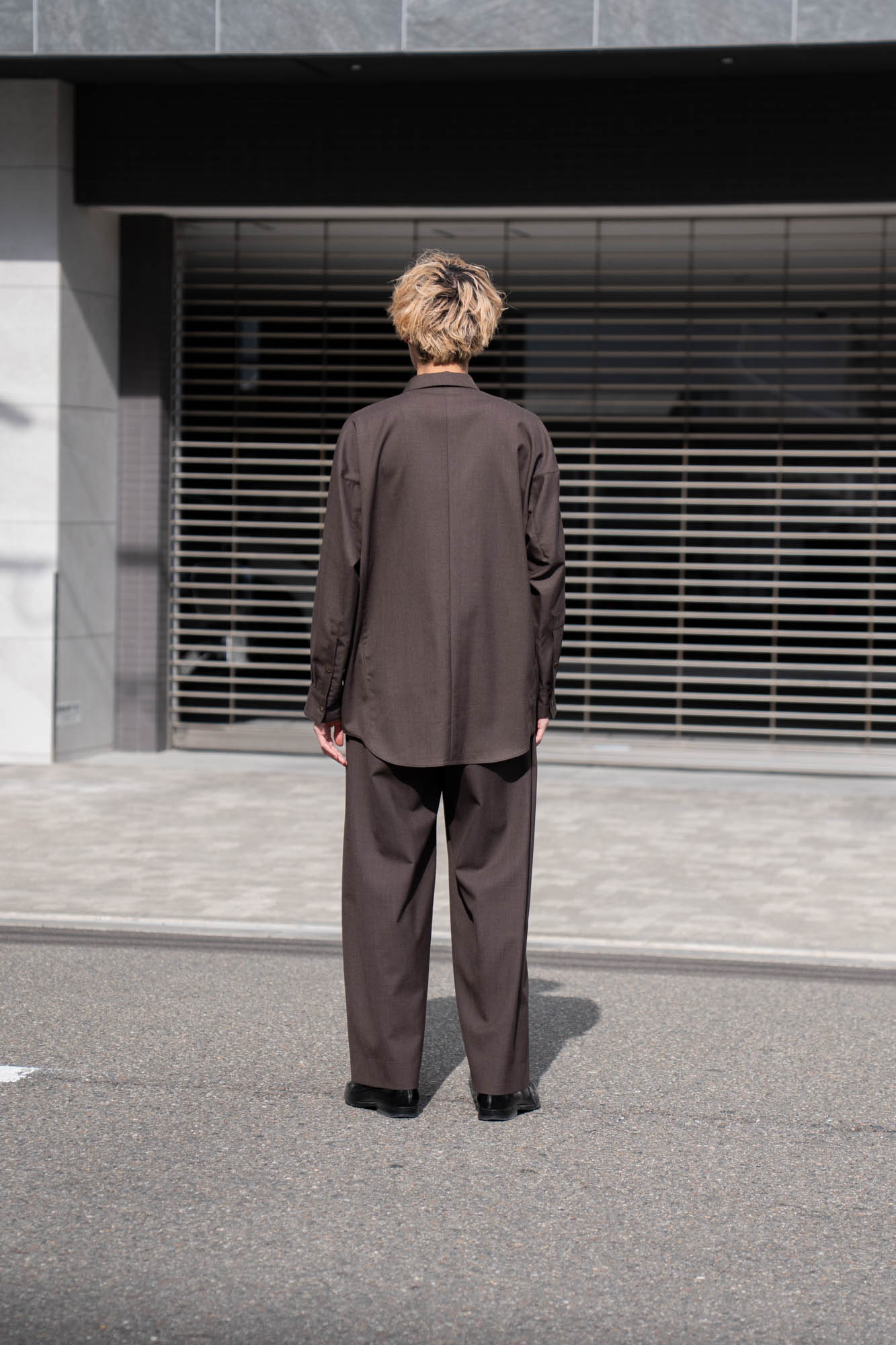 5 Tuck Trouser in Wool Tropical