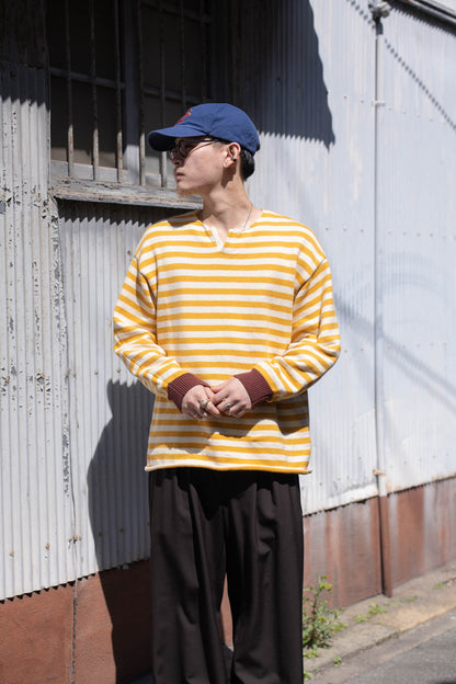 Cotton skipper border pullover