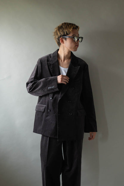 Fade Velvet Double-breasted Jacket