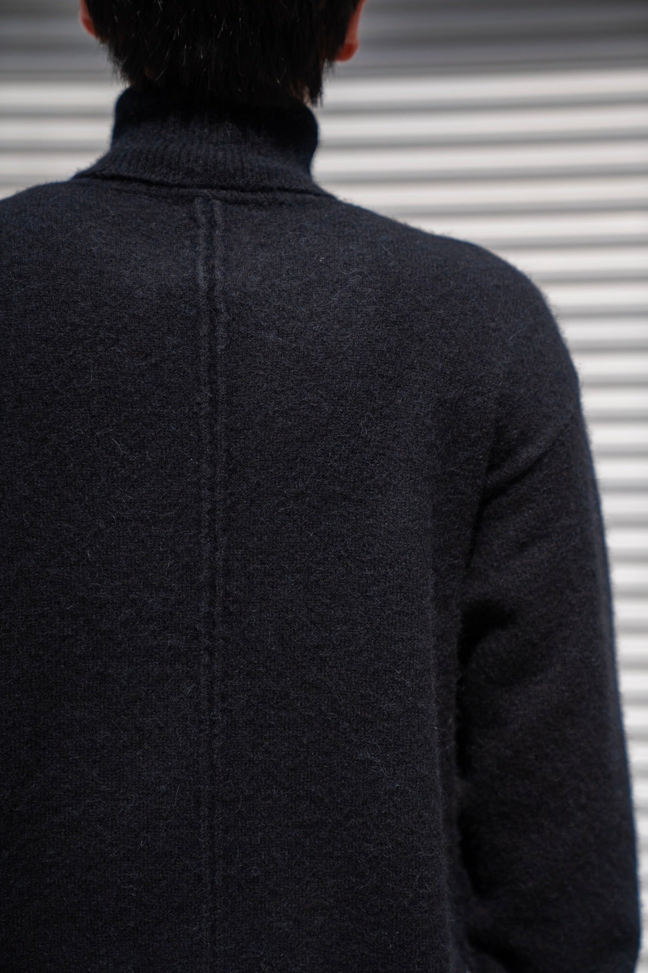 WOOL/ALPACA KNIT LOOSE TURTLE NECK PO(ST.1295)