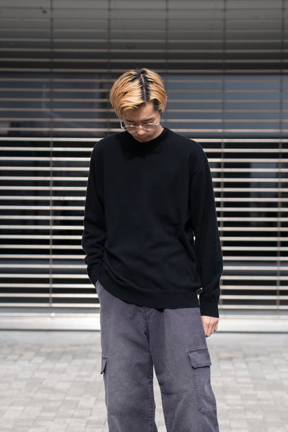 RIGID CASHMERE GARMENT DYED SWEATER P/O