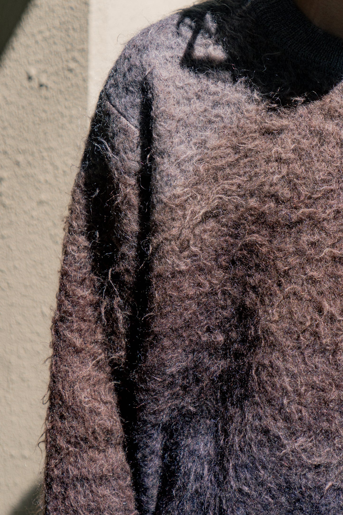 GRADATION MOHAIR KNIT LS