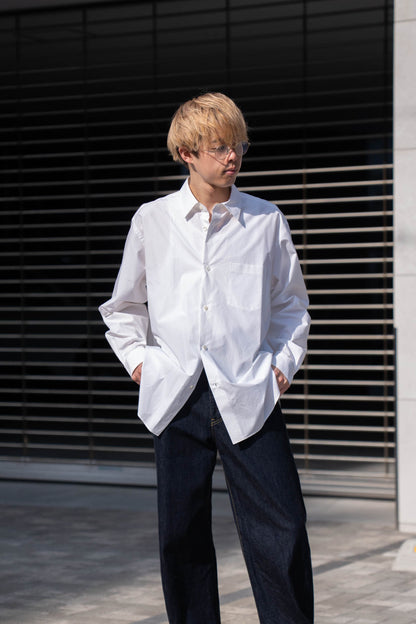 SUVIN COTTON OVERSIZED REGULAR COLLAR SHIRT(ST.1491)