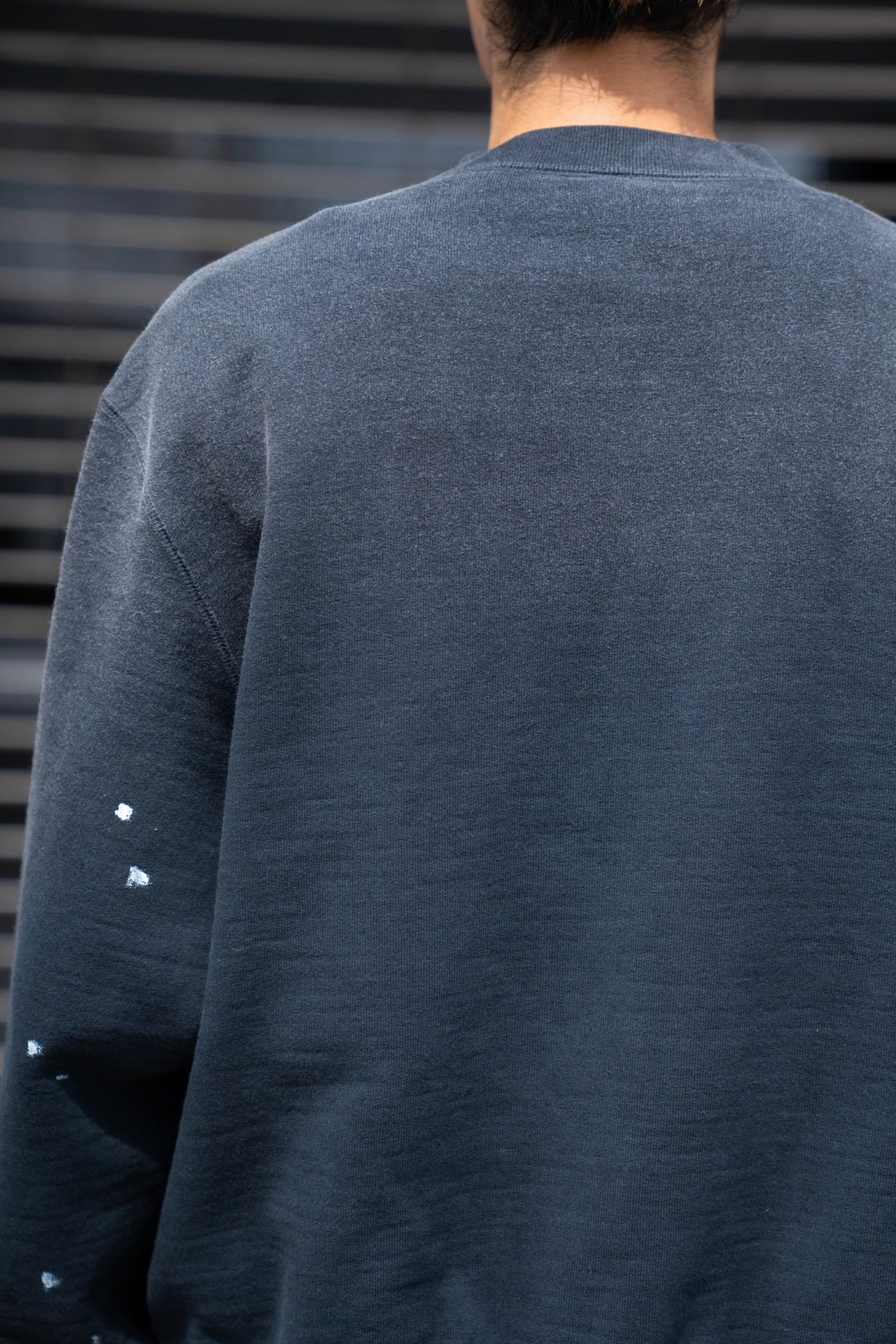 Vintage-effect sweat cardigan