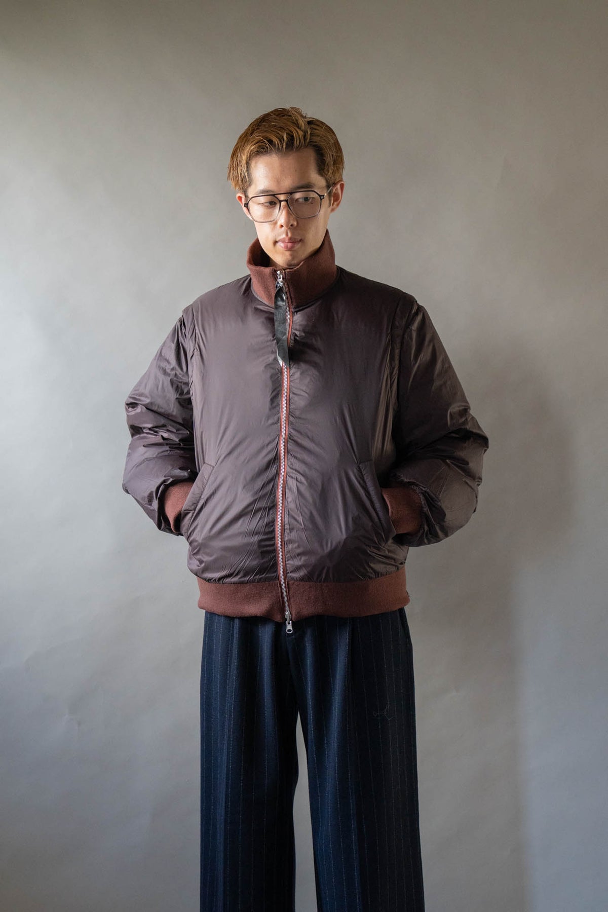 08sircus × TAION Down detachable bomber reversible