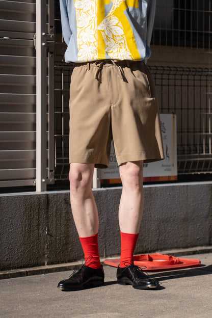 Work Shorts in Wool Gabardine
