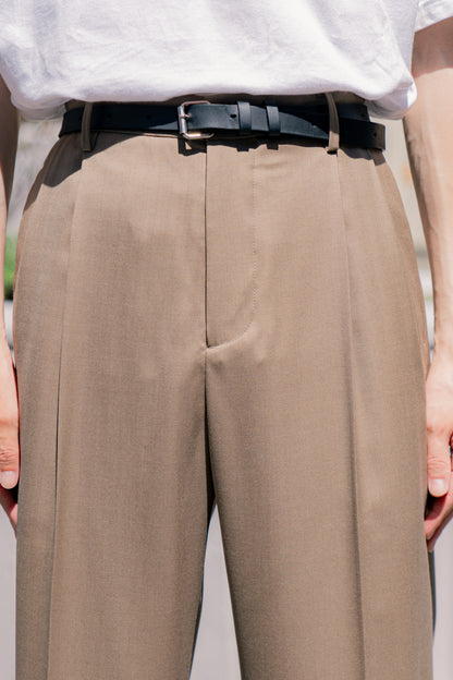 TWO TUCKS WIDE TROUSERS