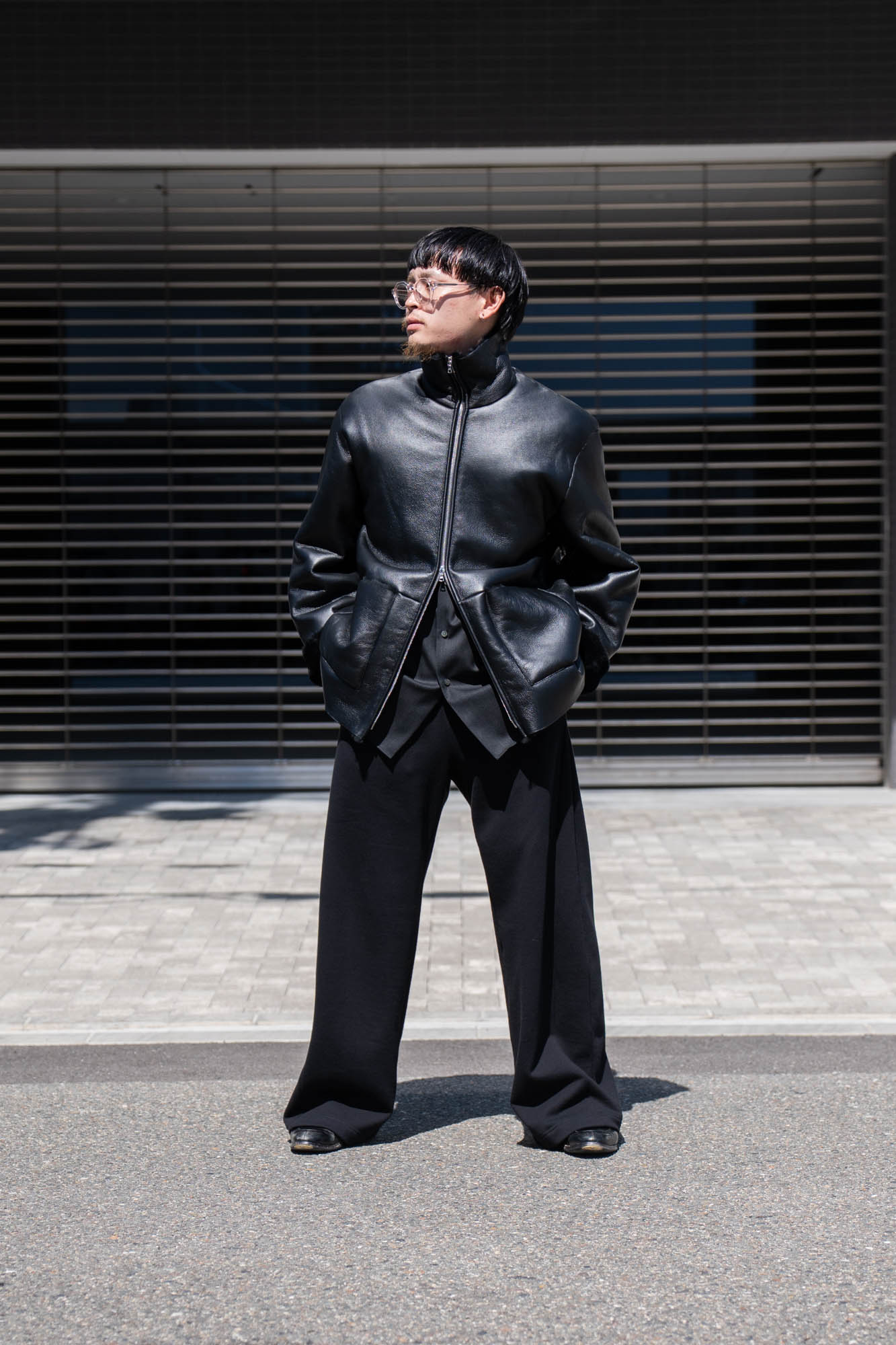 【極美品】CALEE Fake mouton coat　SIZE:L 定価3.8 Faux Shearling Biker Longline Belted Coat | Karen Millen