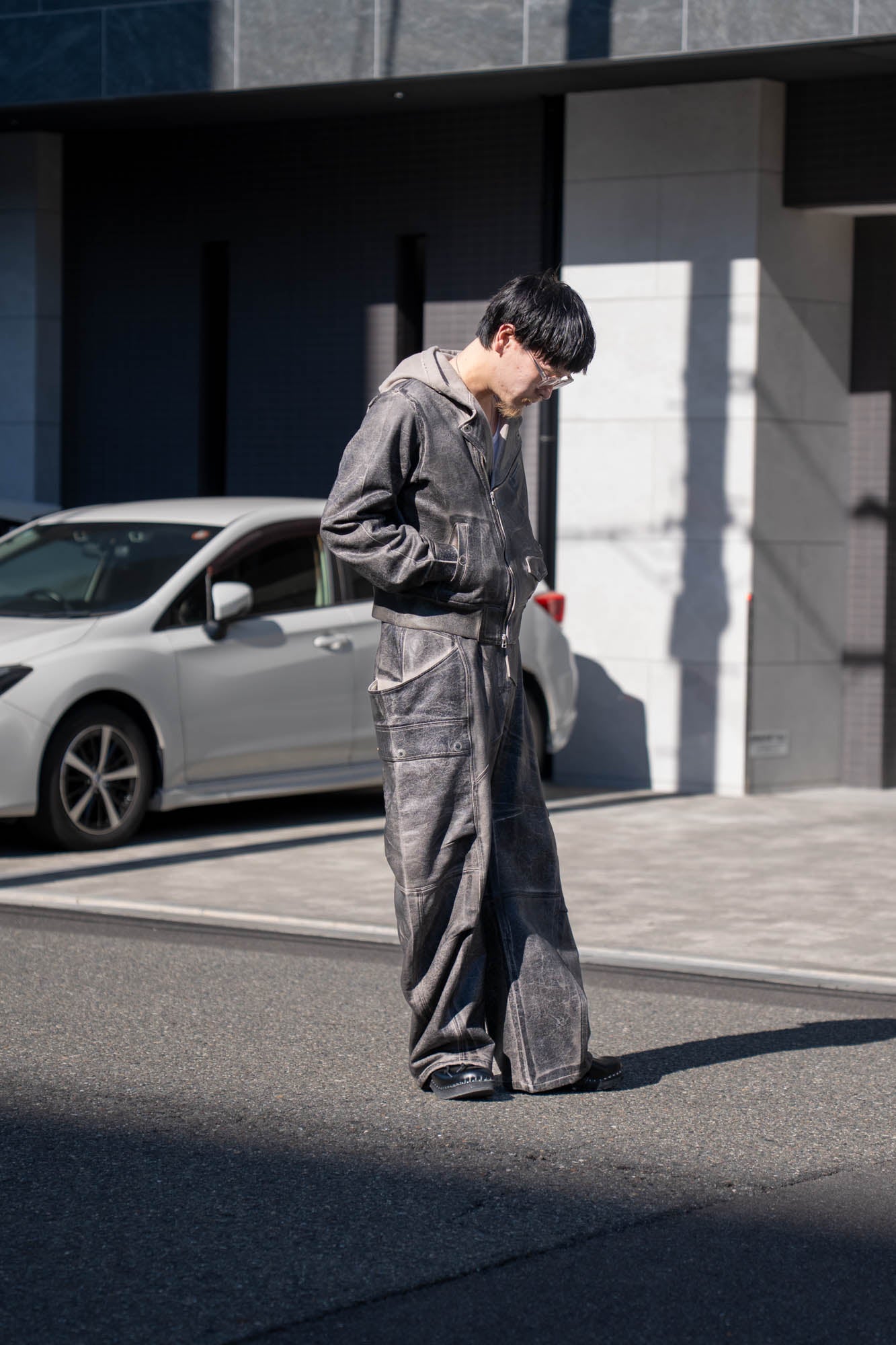 CRACKING COATED RIDERS PARKA .15