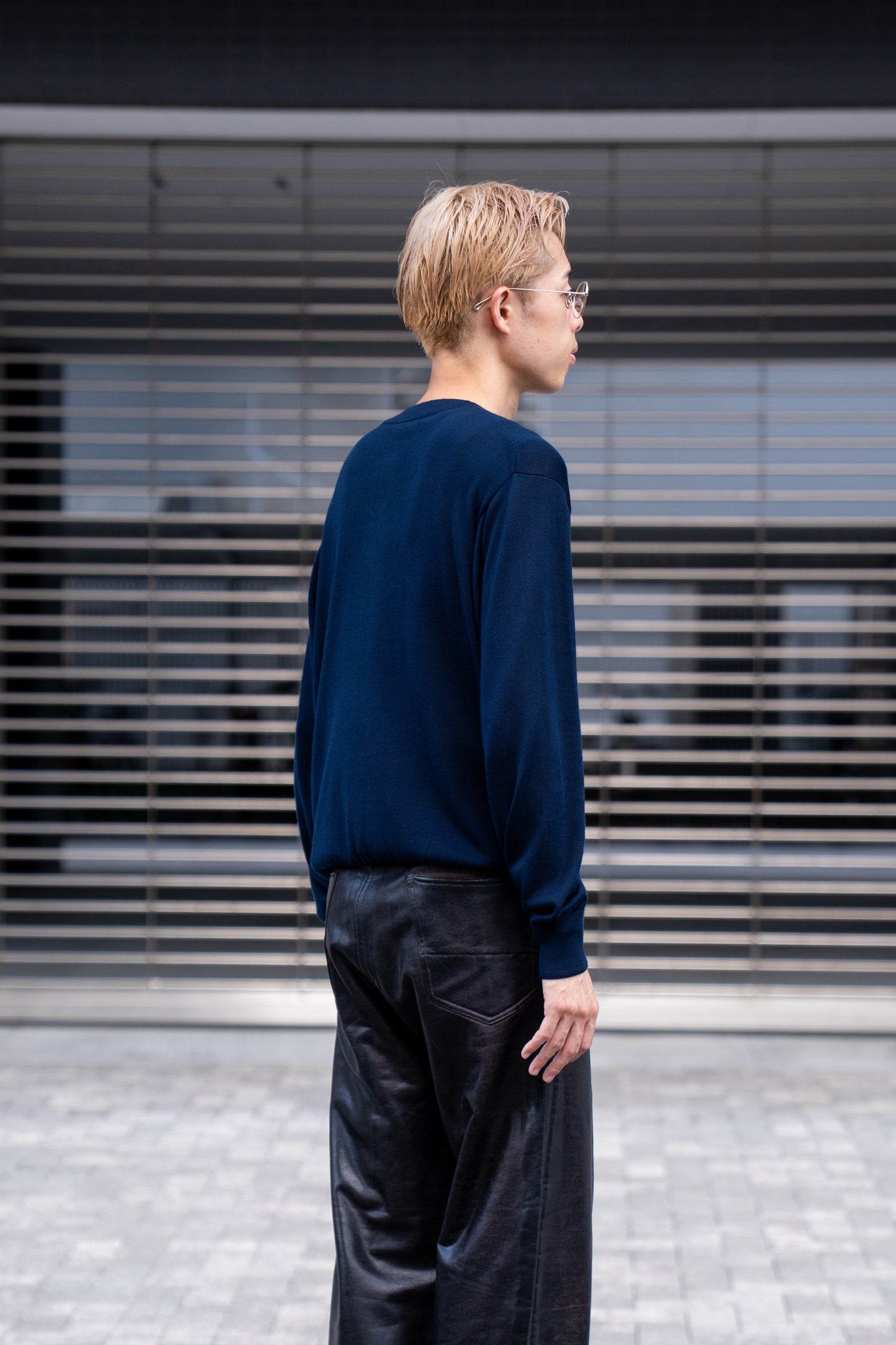 SILK HENLEY NECK PULL OVER / SLPO