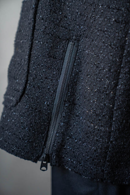 Wool tweed coverall