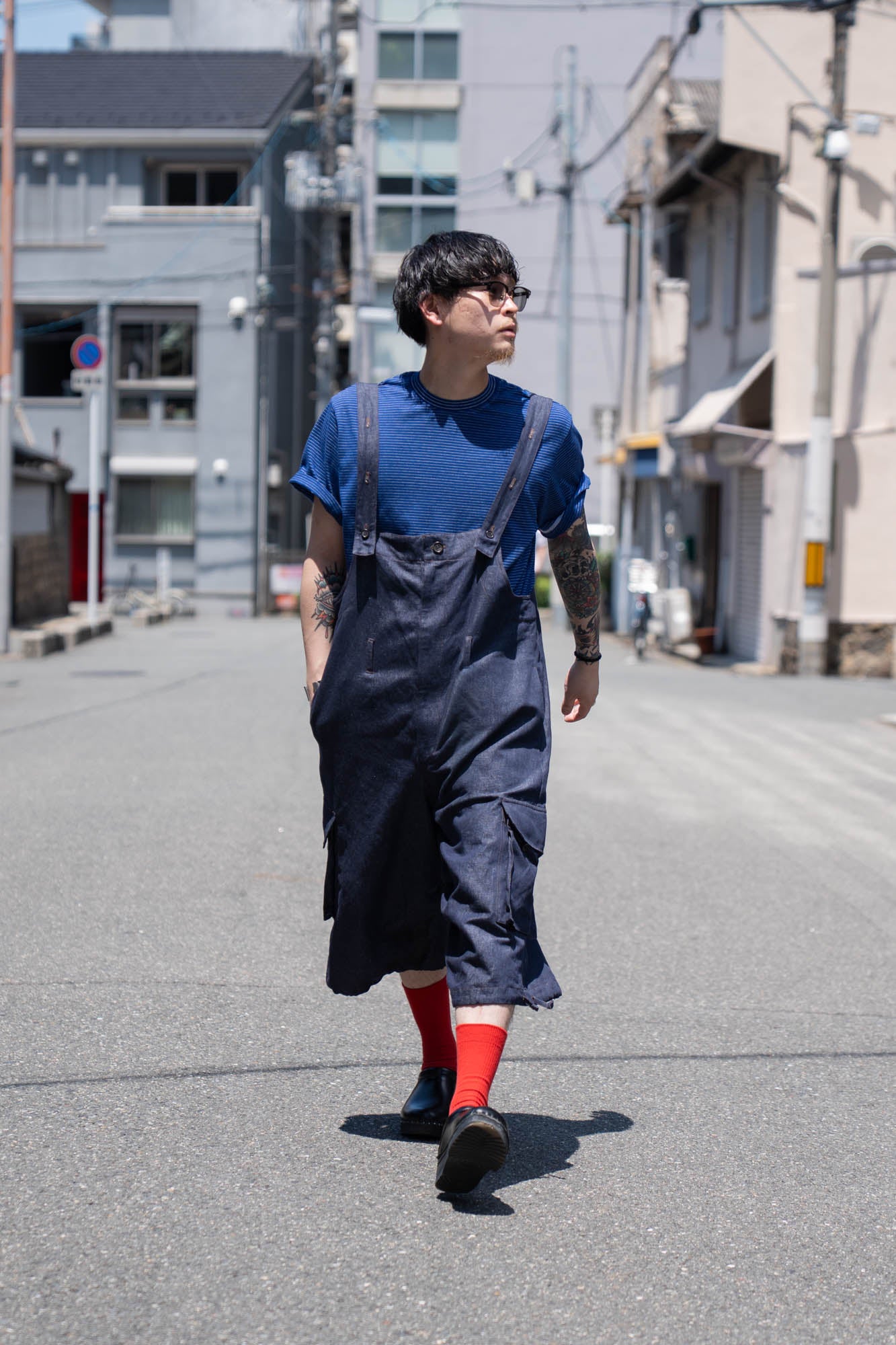 Short Denim Overall