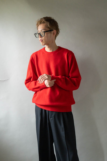 EXTRA FINE WOOL KNIT CREW NECK LS(ST.1634)