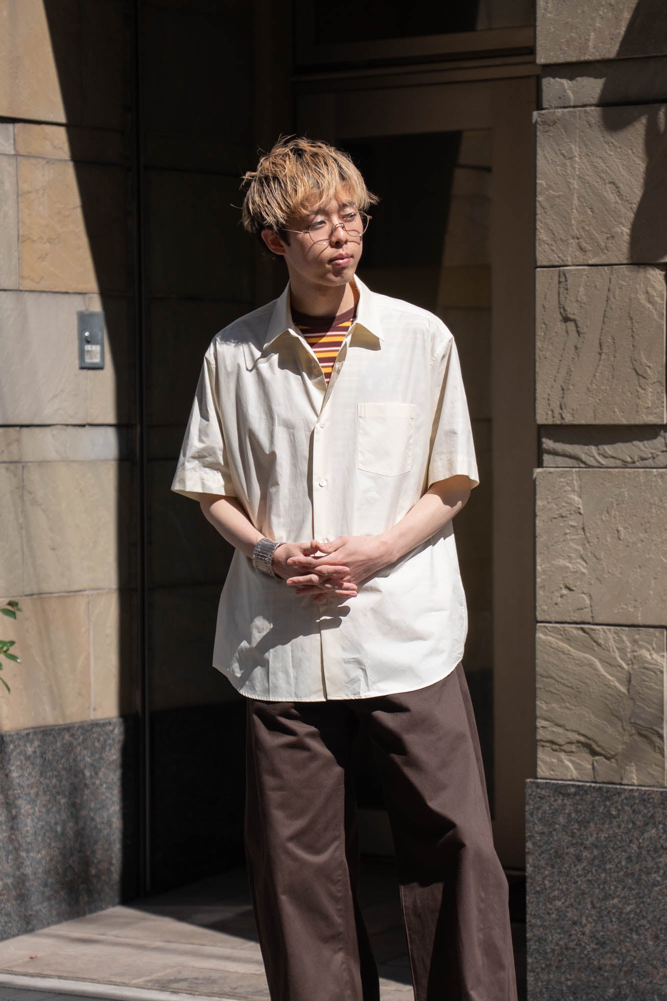 SUVIN COTTON OVERSIZED SS SHIRT(ST.1497)