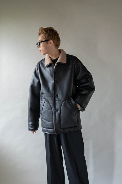 REVERSIBLE MOUTON BLOUSON