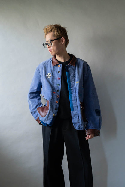 Vintage-finished work jacket