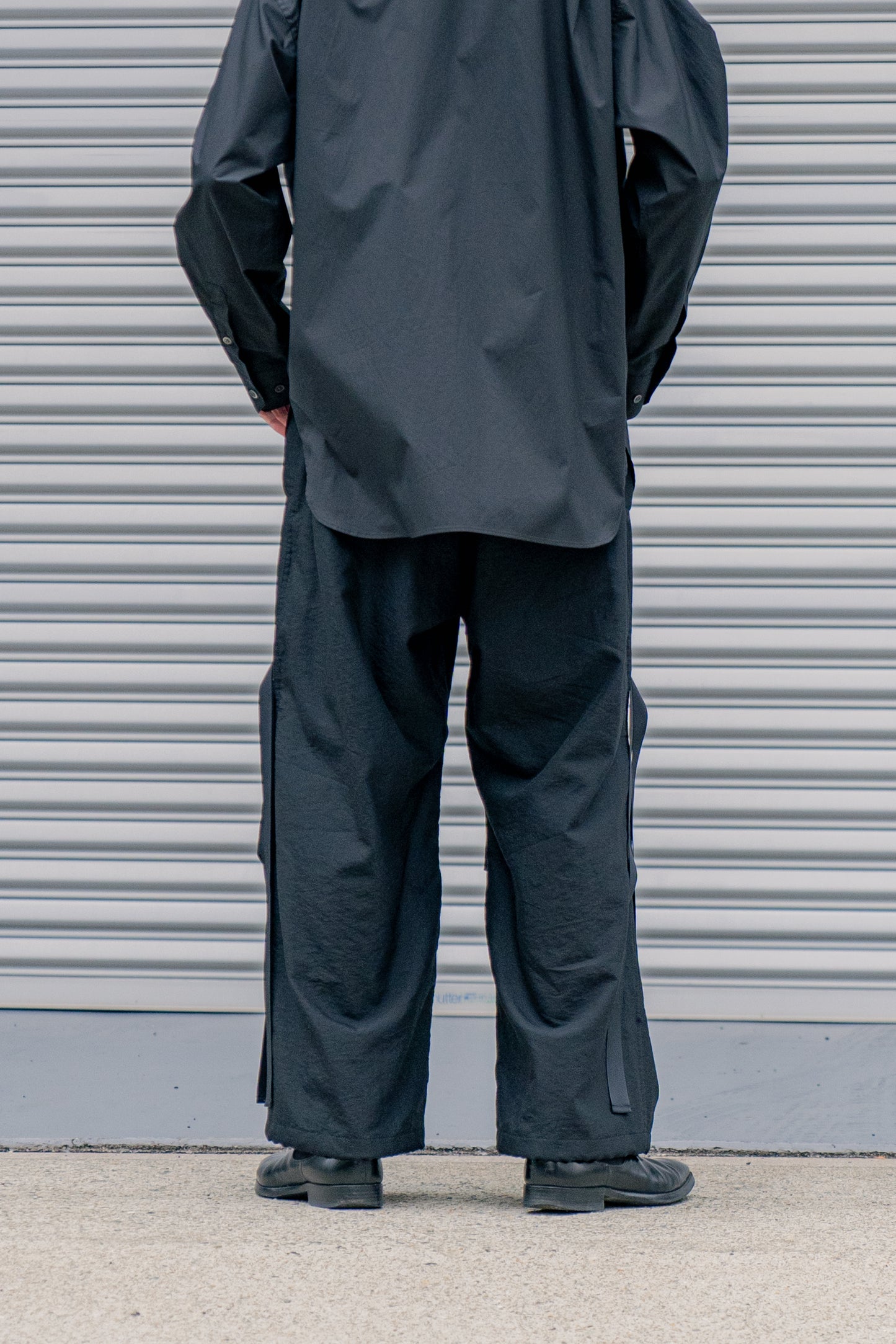 Wo/Ny poplin parachute pants