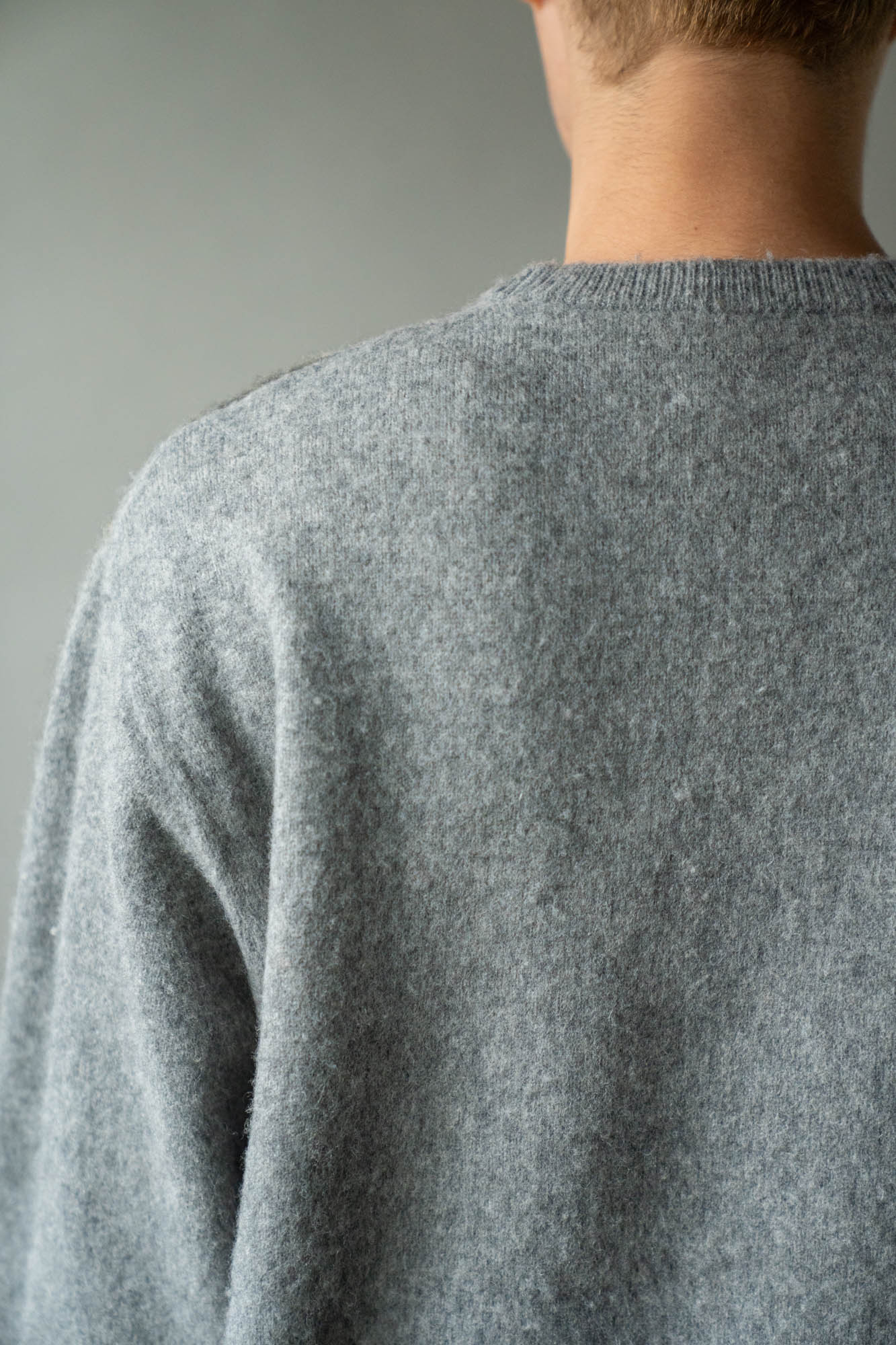 FINE WOOL ARGYLE KNIT CREW NECK LS(ST.1649)