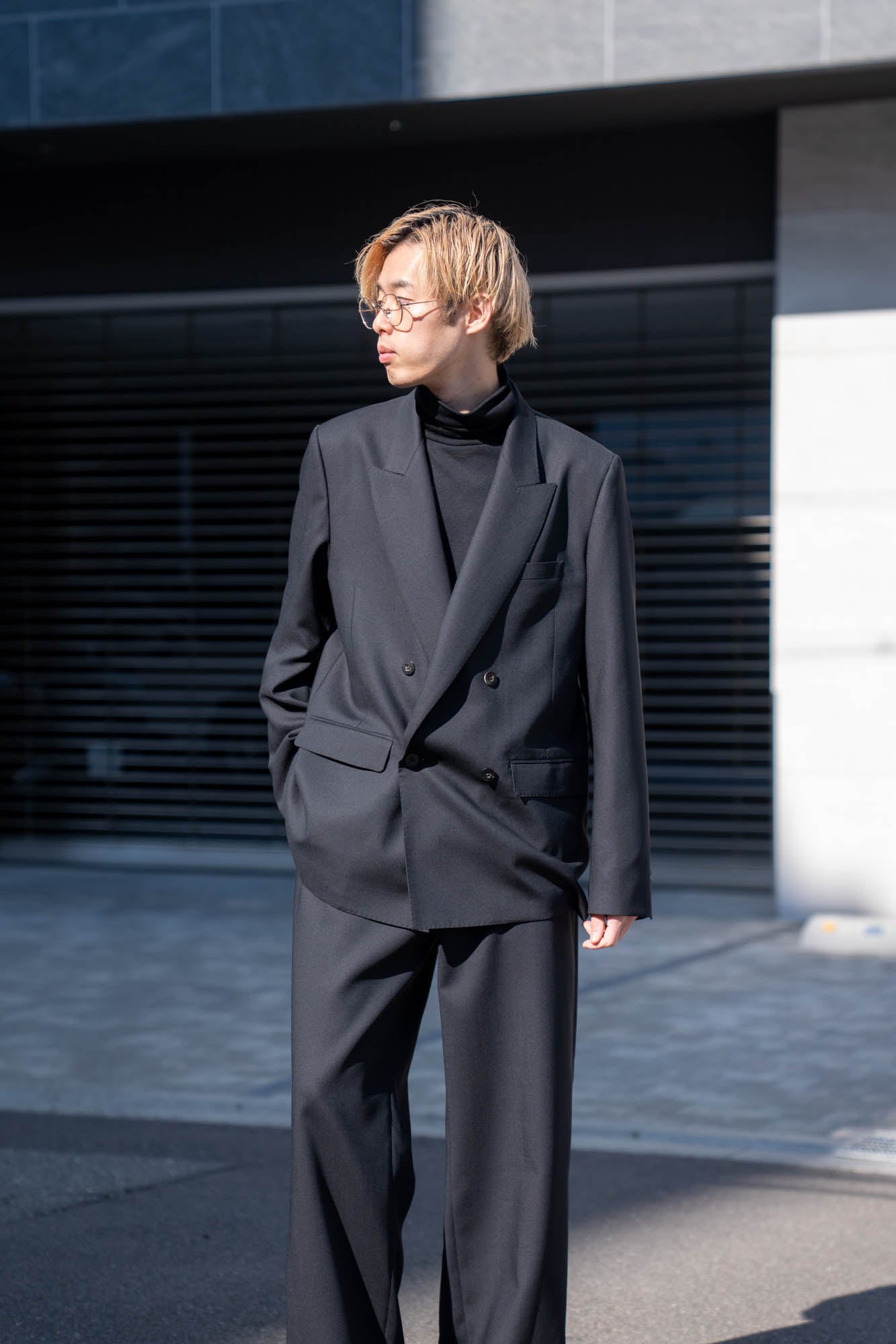 DOUBLE BREASTED TAILORED JACKET