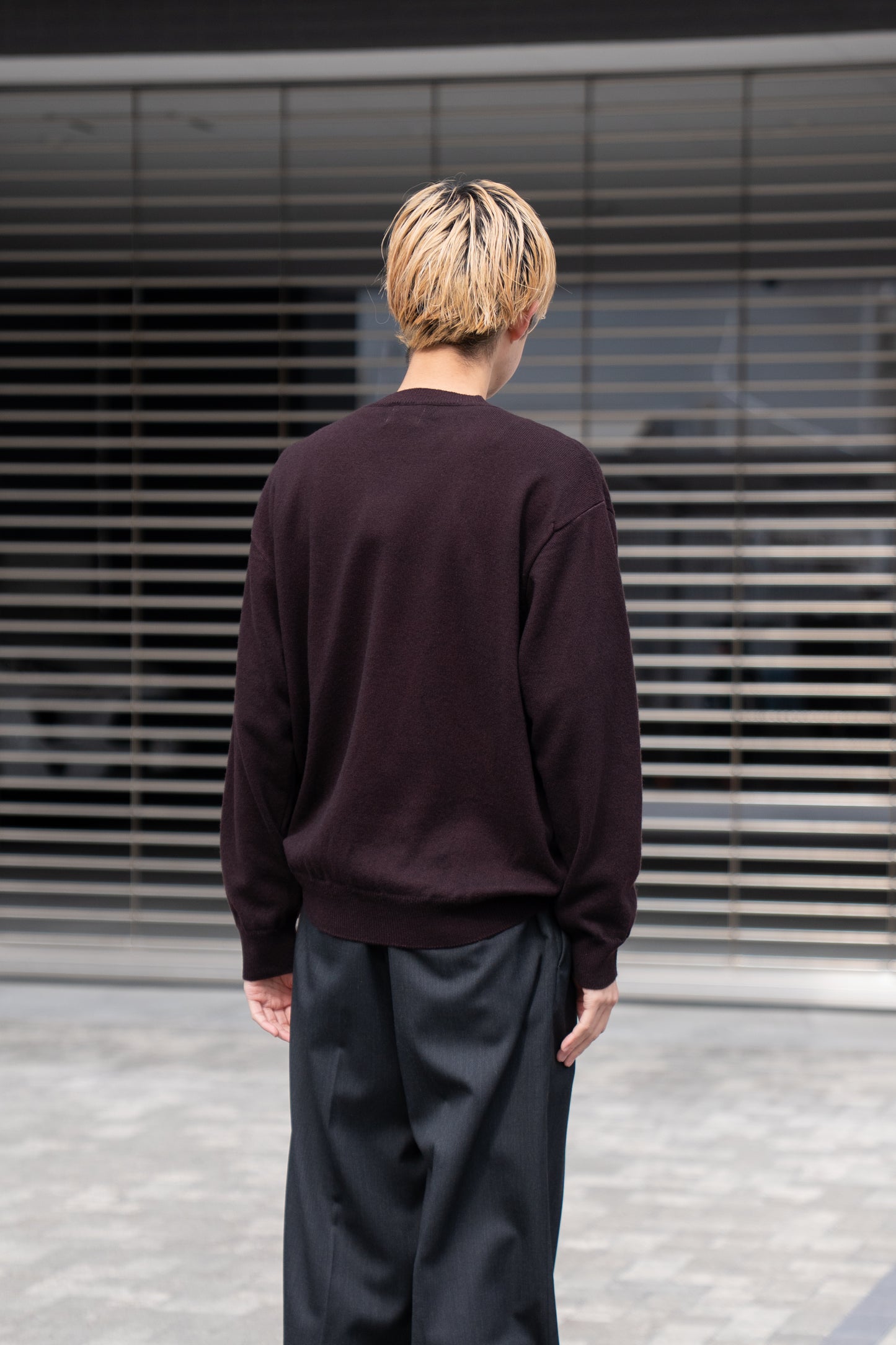 RIGID CASHMERE GARMENT DYED SWEATER P/O
