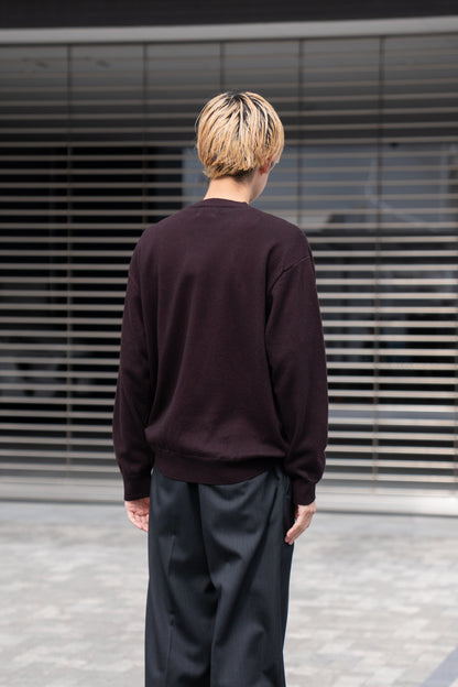 RIGID CASHMERE GARMENT DYED SWEATER P/O