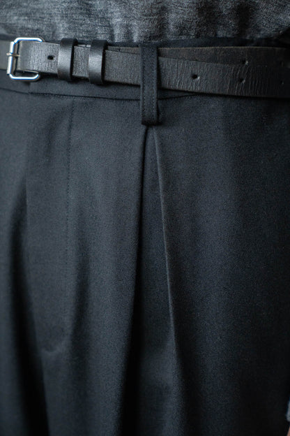 WOOL FLANNEL EASY WIDE TROUSERS(ST.1609)