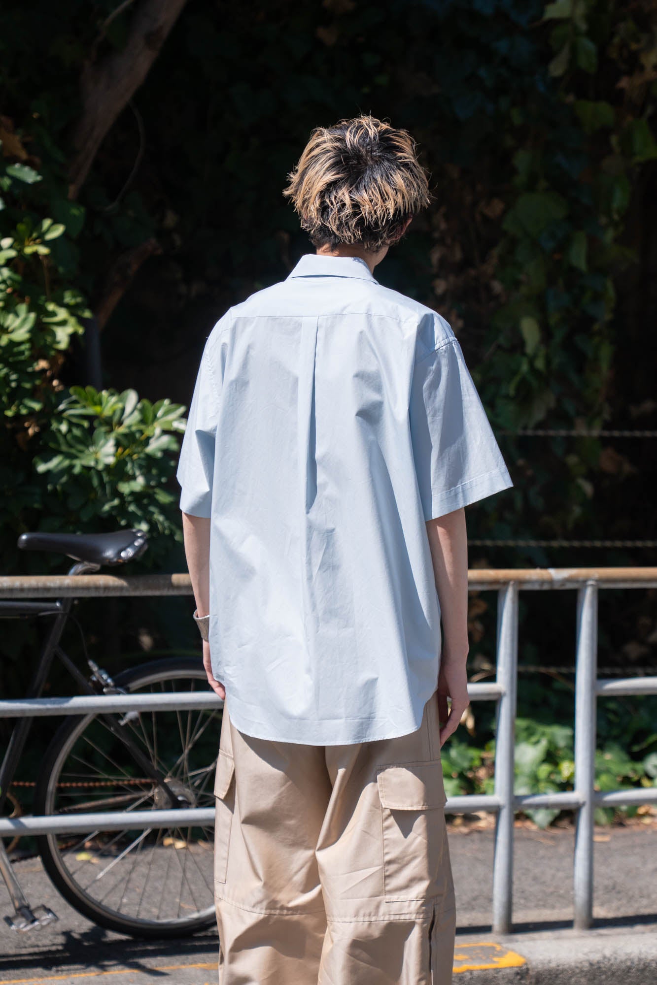 SUVIN COTTON OVERSIZED SS SHIRT(ST.1497)