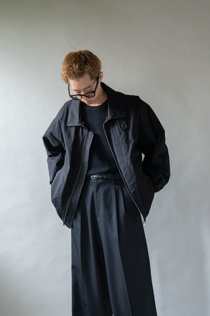 DETATCHABLE COLLAR RESIN-FINISH COTTON JACKET(ST.1576)