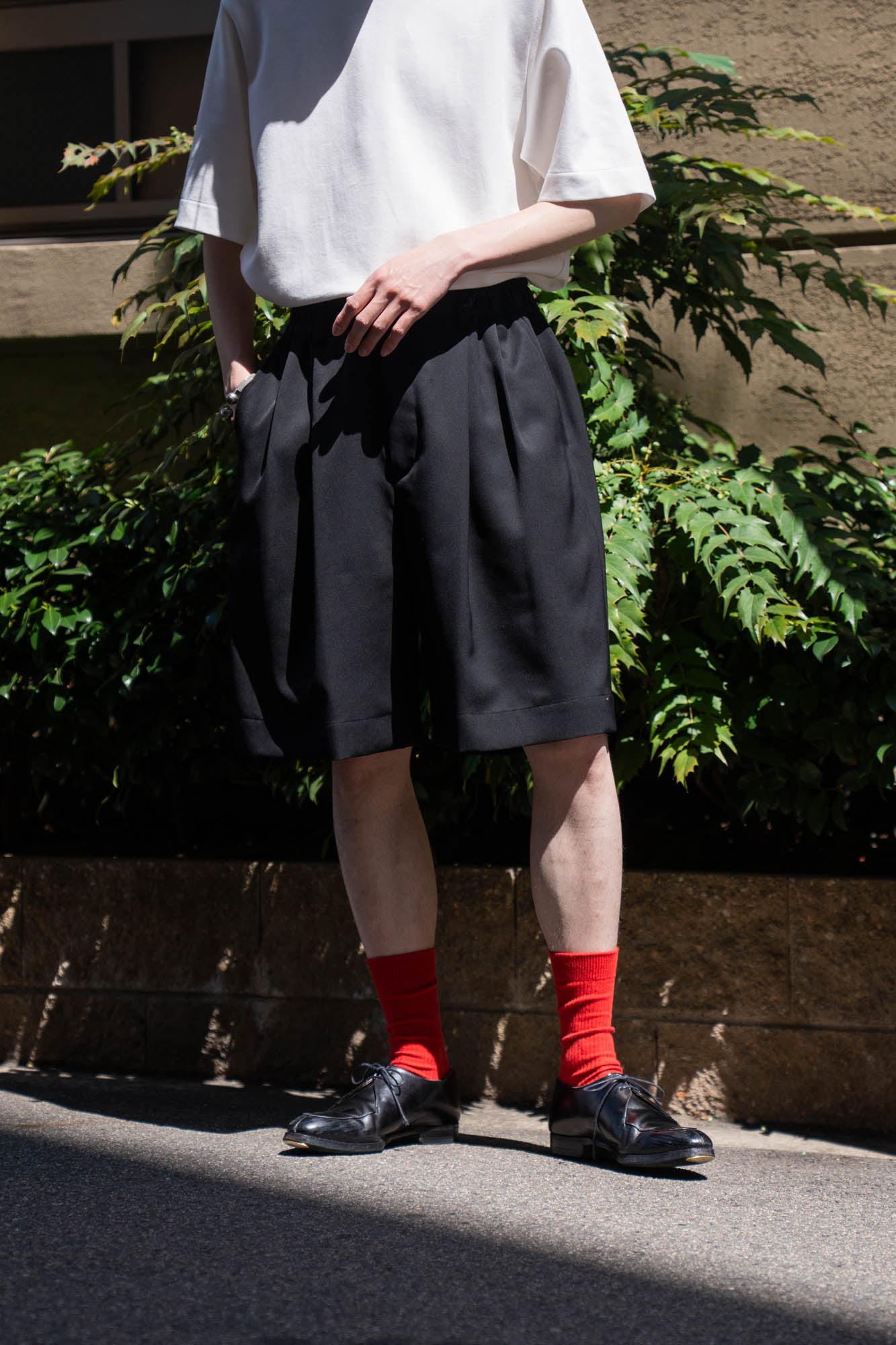 WIDE EASY SHORT TROUSERS(ST.1435)