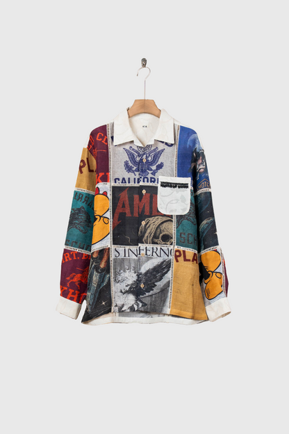 Patchworked Silk Shirt