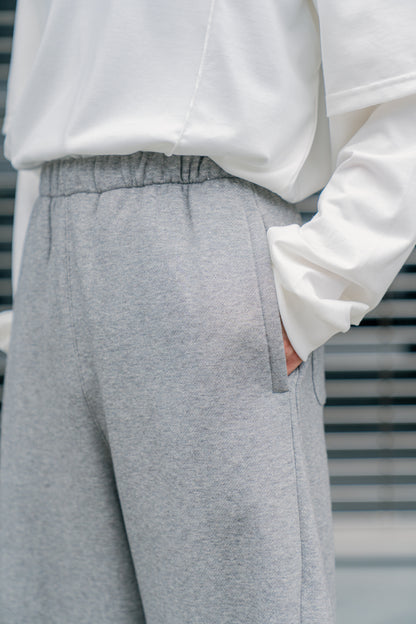 YAK/COTTON SWEAT EASY TROUSERS(ST.1288)