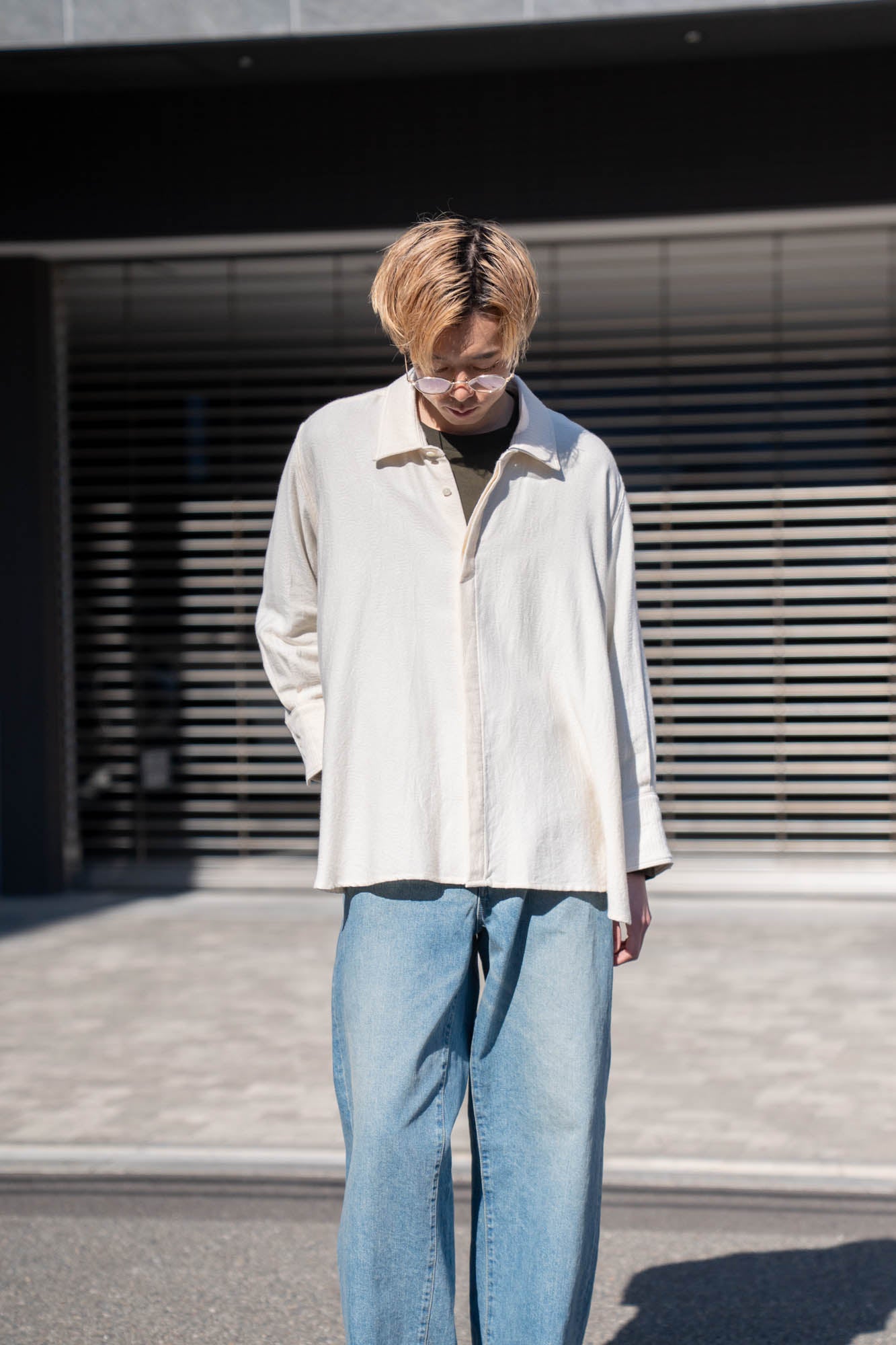 Draped Shirt-Jacket in KP