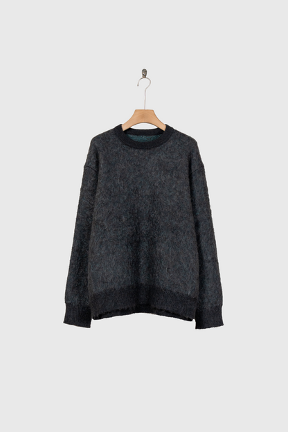KID MOHAIR MIX JACQUARD KNIT LS(ST.1305)