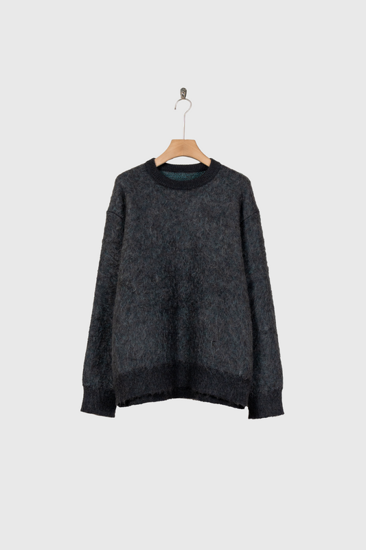 KID MOHAIR MIX JACQUARD KNIT LS(ST.1305)
