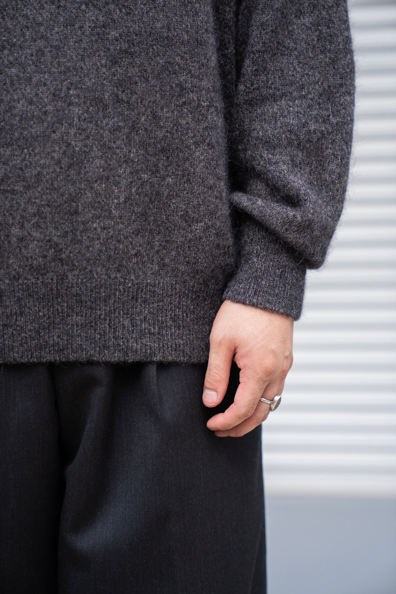 WOOL/ALPACA KNIT CREW NECK LS(ST.1294)