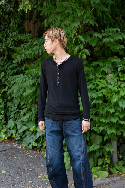 LAYERED HENLEY-NECK SHIRT .16