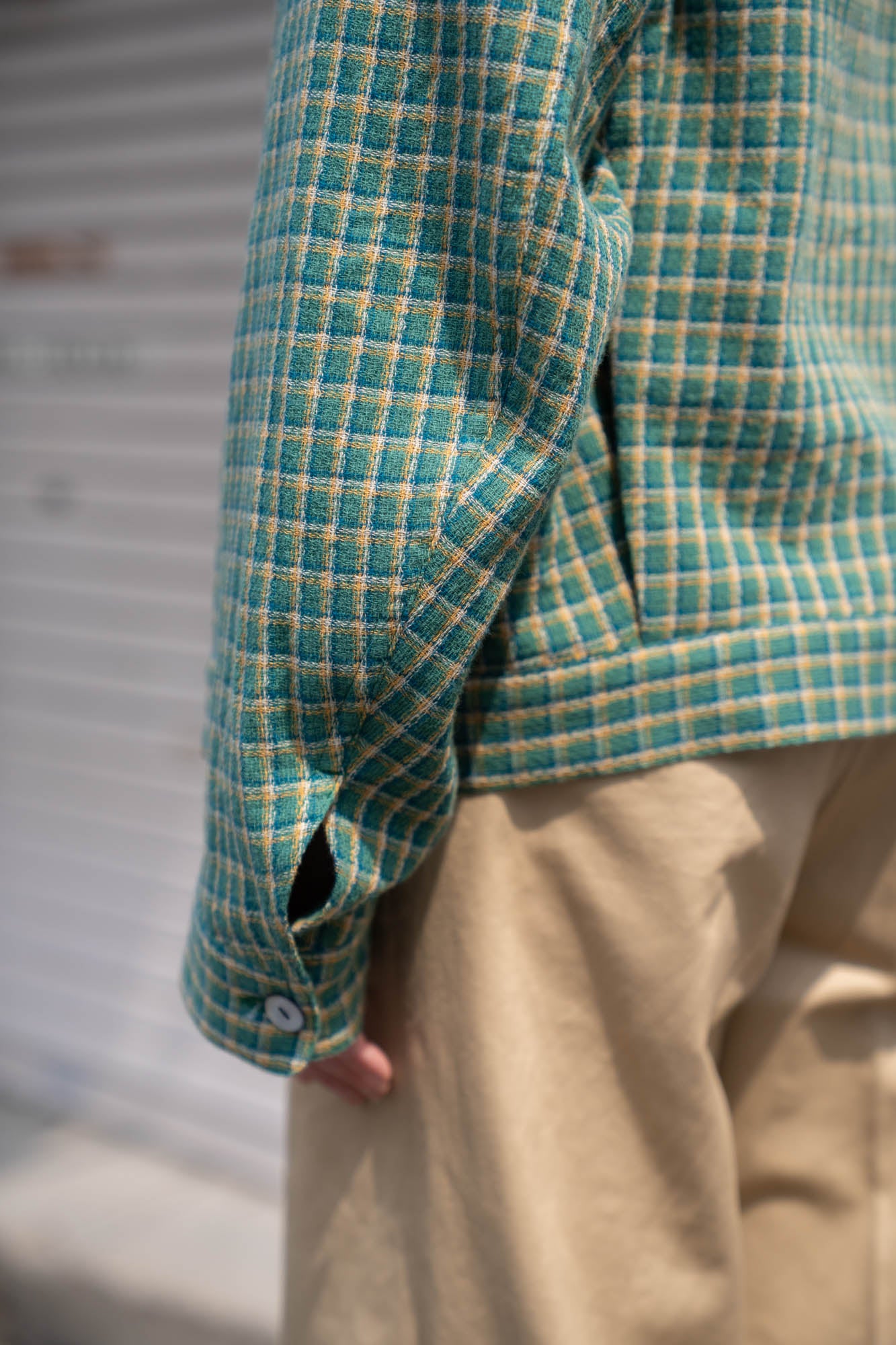 WASHED CHECK JACKET