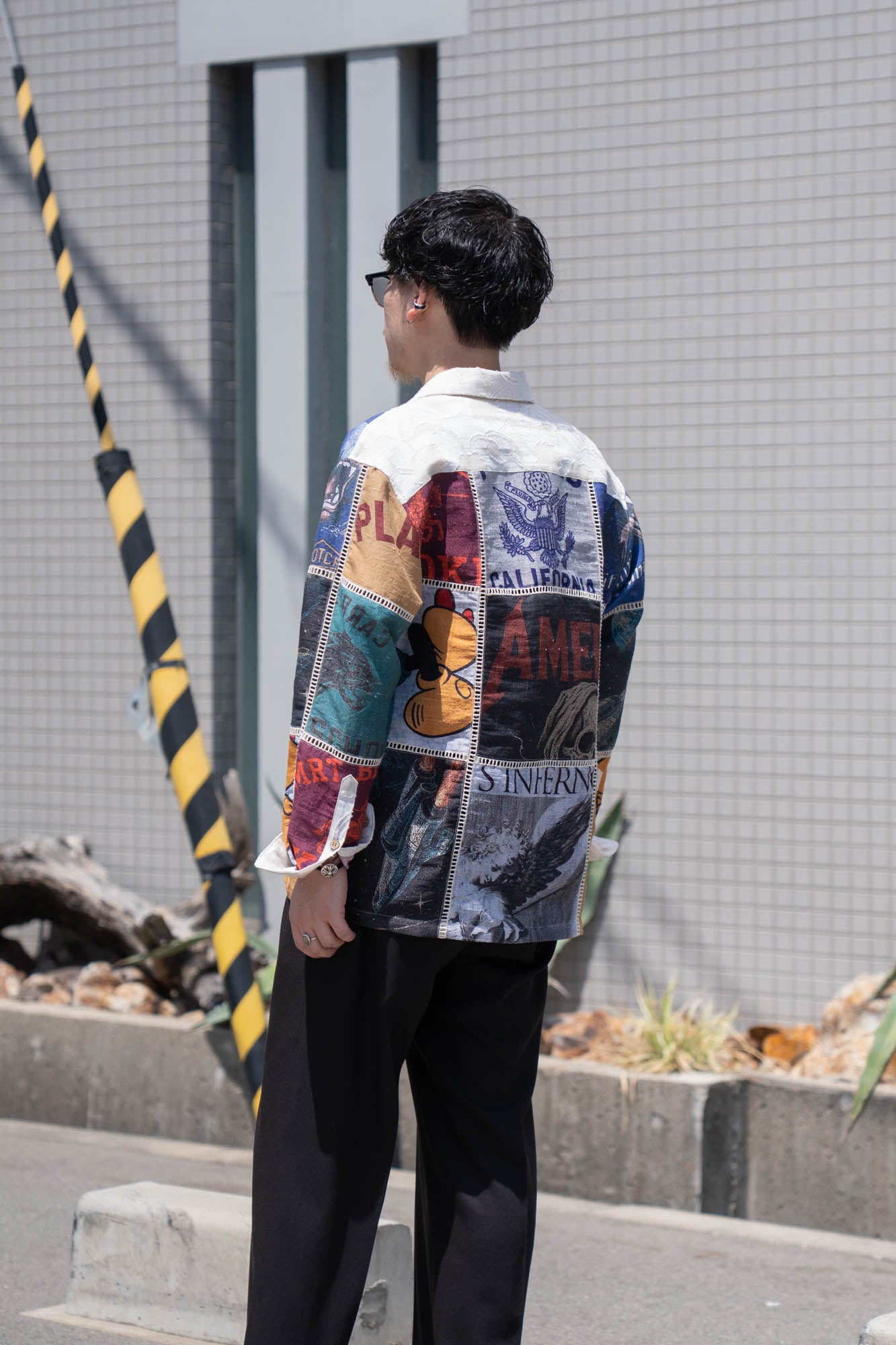 Patchworked Silk Shirt