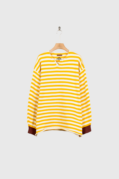 Cotton skipper border pullover