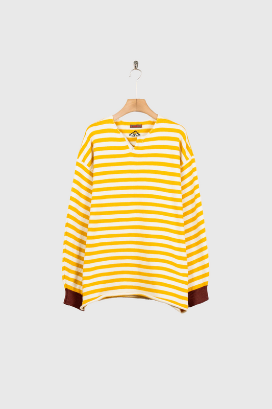 Cotton skipper border pullover