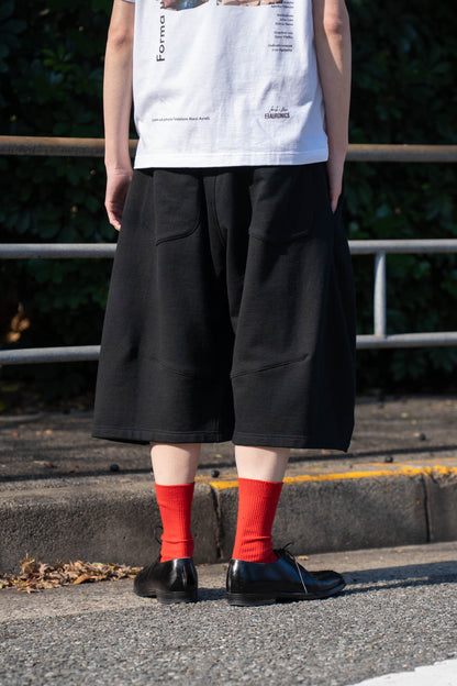 Pleated Balloon Sweat Shorts