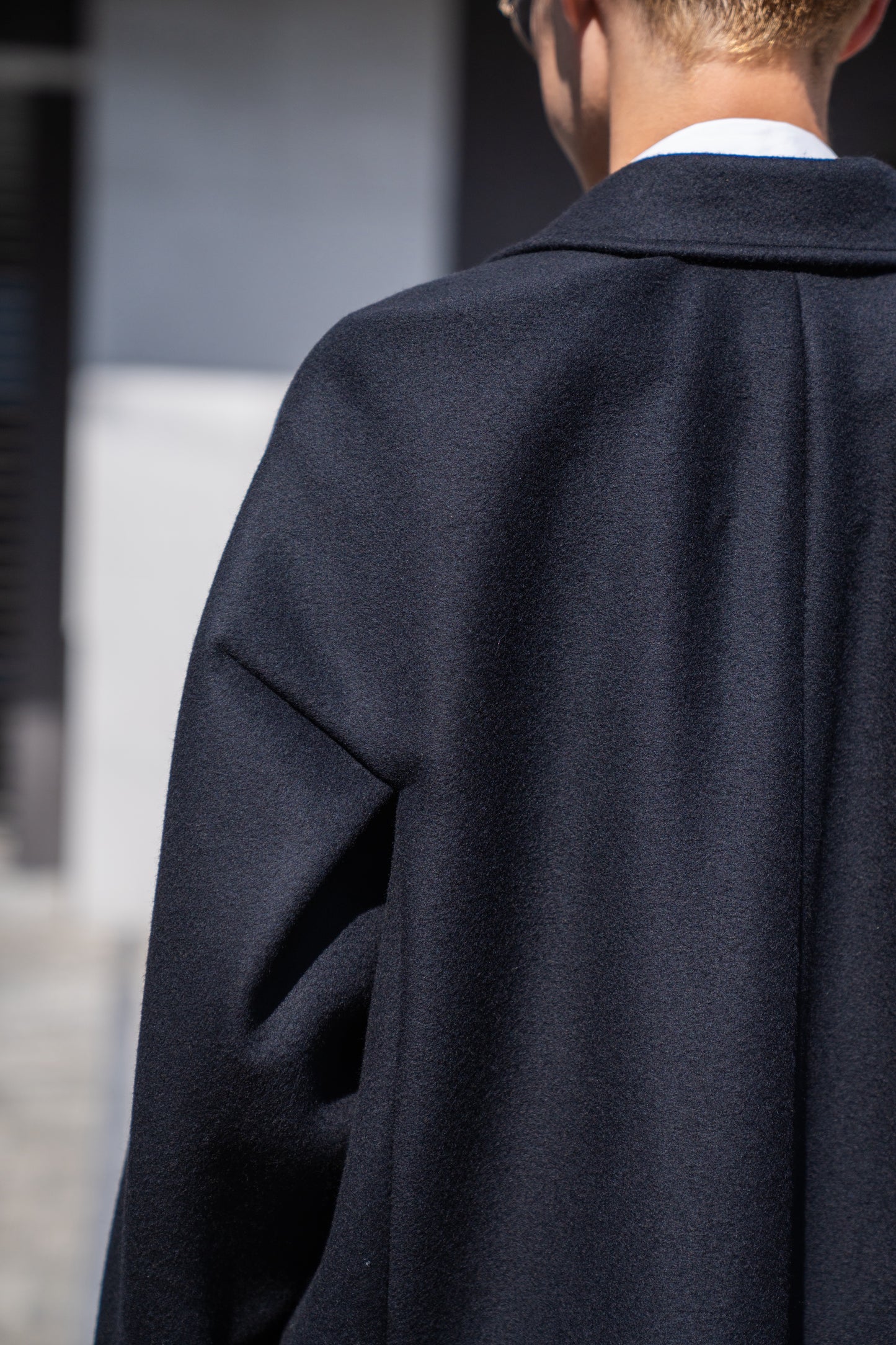 SOUTIEN COLLAR OVERCOAT IN DOUBLE FACE BEAVER