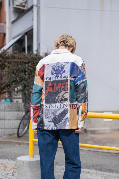 Patchworked Silk Shirt